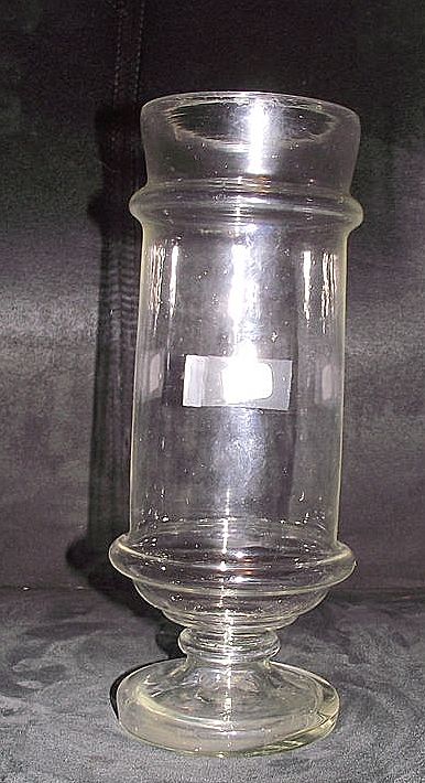 Free Blown Glass Show Vase with Unusual Shape with Hollow Stem & Hollow Footed Base ! Free Blown Glass Show Vase with Unusual Shape with Hollow Stem & Hollow Footed Base !
