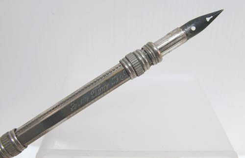 Beautiful Victorian Retractable Engraved Pen/Pencil Combination Beautiful Victorian Retractable Engraved Pen/Pencil Combination
