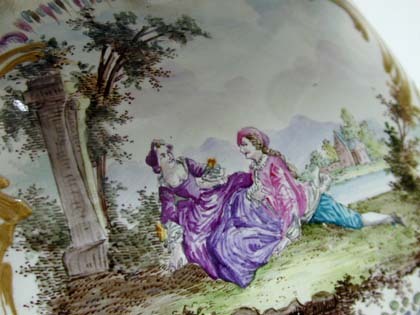Rare 18th c. Figural Capodimonte Chair Rare 18th c. Figural Capodimonte Chair