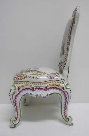 Rare 18th c. Figural Capodimonte Chair Rare 18th c. Figural Capodimonte Chair