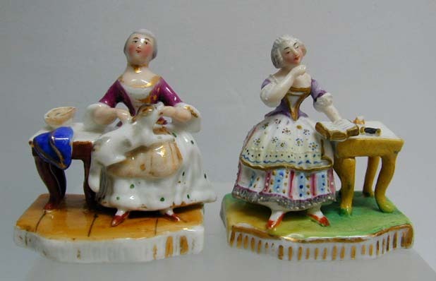 antique miniature porcelain figurines