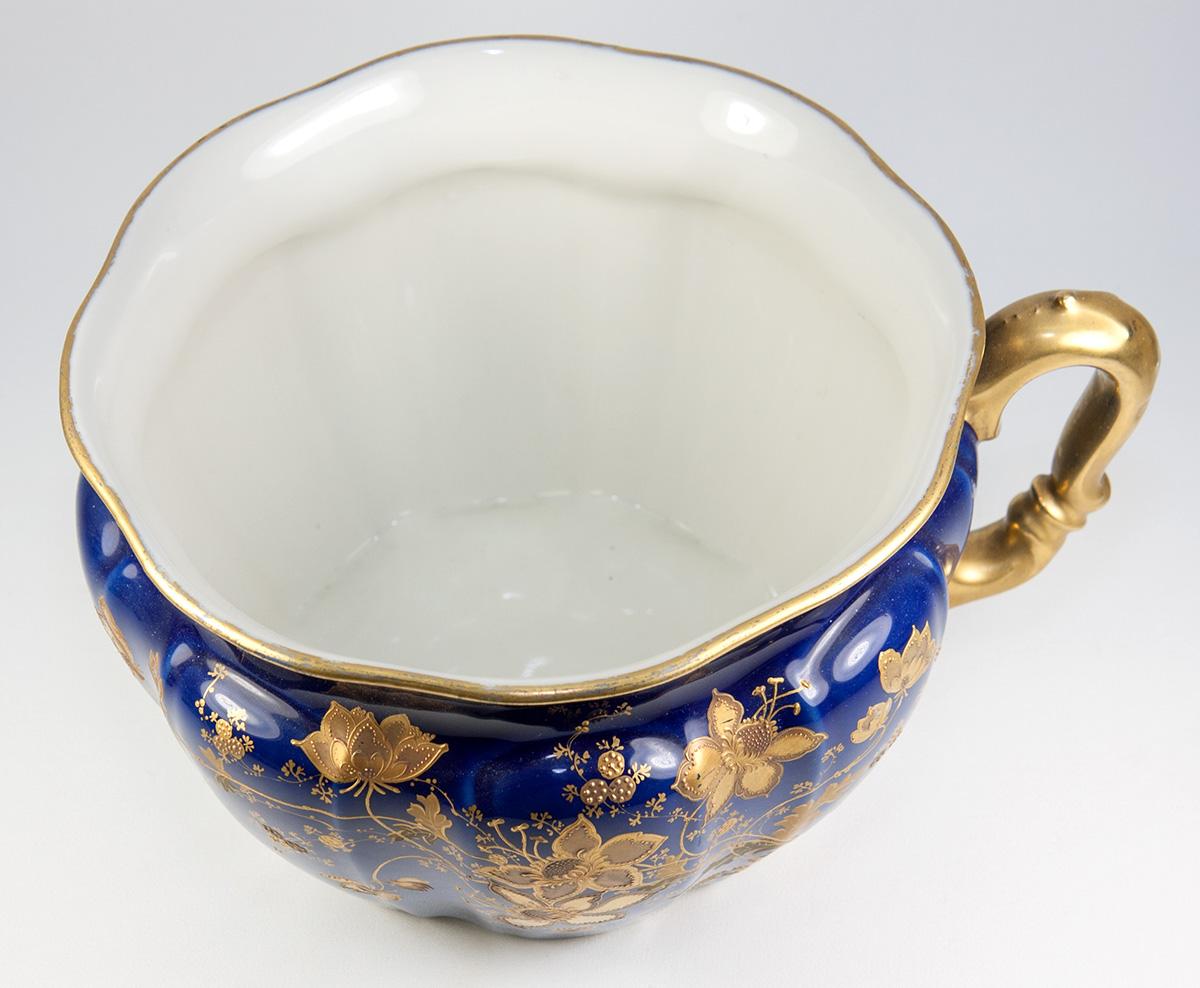 Antique REDON Limoges French Chamber Pot, Planter or Jardiniere, Raised