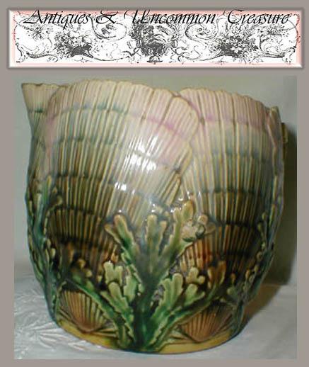 VR Etruscan Shell & Seawead Pattern Creamer, As Is VR Etruscan Shell & Seawead Pattern Creamer, As Is