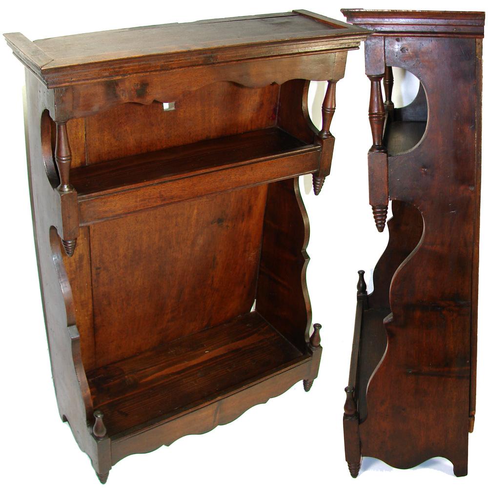 Antique French 26" Wall 1700s, Walnut, Perfect Display or