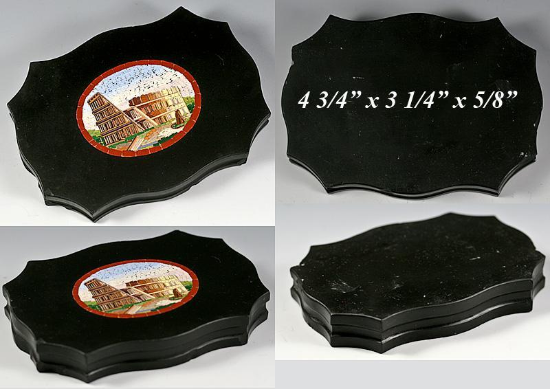 Antique Grand Tour Micro Mosaic Plaque, The Coliseum, Rome - Micromosaic in Pristine Condition! Antique Grand Tour Micro Mosaic Plaque, The Coliseum, Rome - Micromosaic in Pristine Condition!
