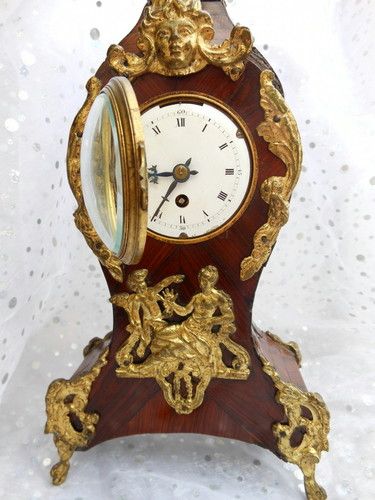 French Cartel Ormolu Marquetry clock French Cartel Ormolu Marquetry clock