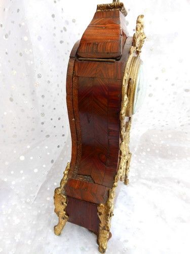 French Cartel Ormolu Marquetry clock French Cartel Ormolu Marquetry clock