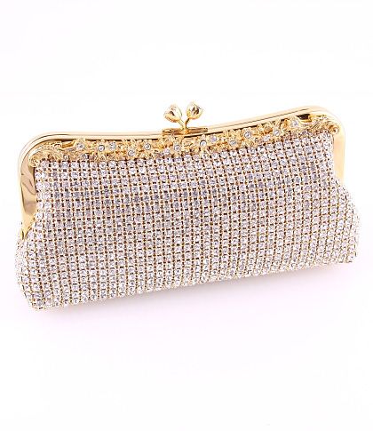 Austrian Crystal Gold Handbag Austrian Crystal Gold Handbag