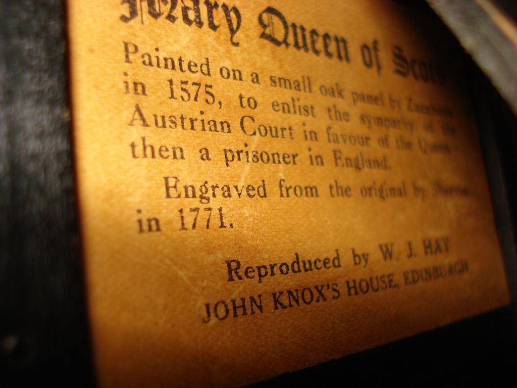 Miniature Original Austrian Engraving Mary Queen Scot's Miniature Original Austrian Engraving Mary Queen Scot's
