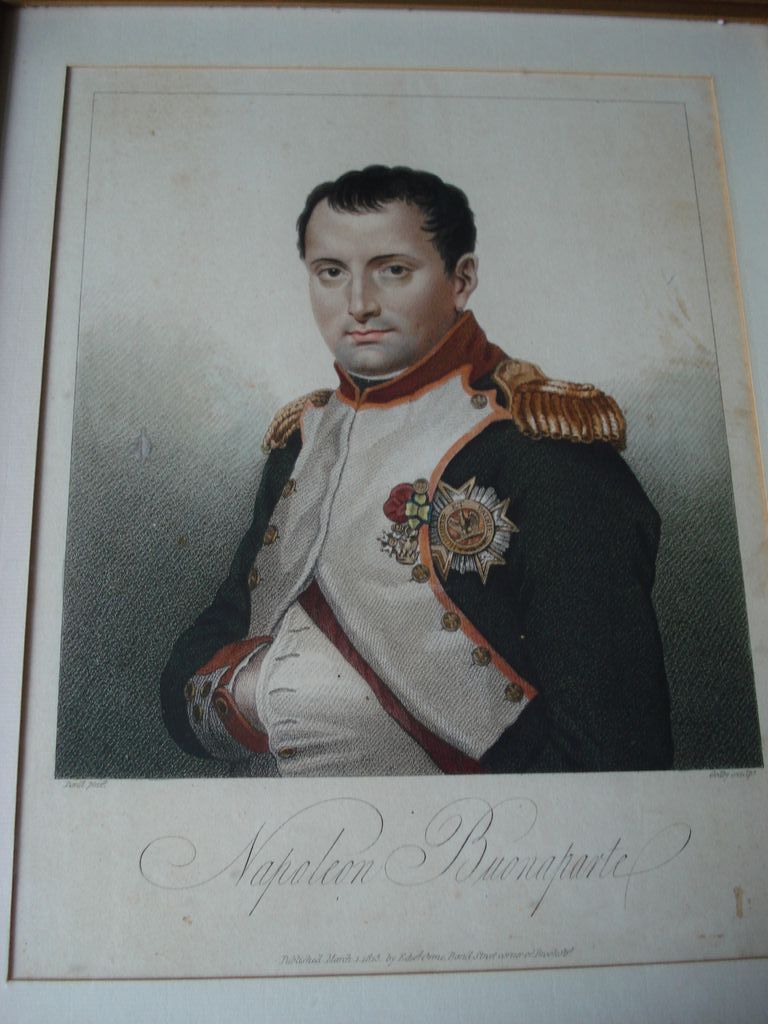 Portrait Engraving Napoleon Bonaparte Portrait Engraving Napoleon Bonaparte