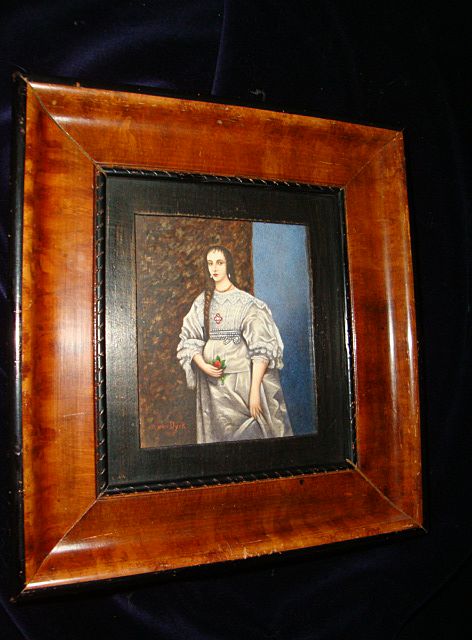 Miniature Rare German Water Colour "Henriette Van Frankreich" Miniature Rare German Water Colour "Henriette Van Frankreich"