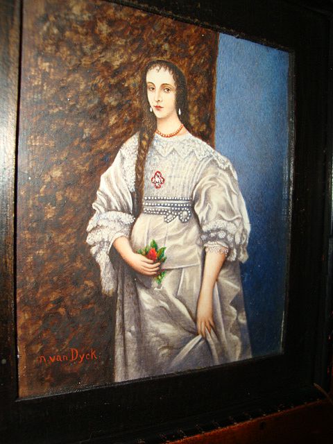 Miniature Rare German Water Colour "Henriette Van Frankreich" Miniature Rare German Water Colour "Henriette Van Frankreich"