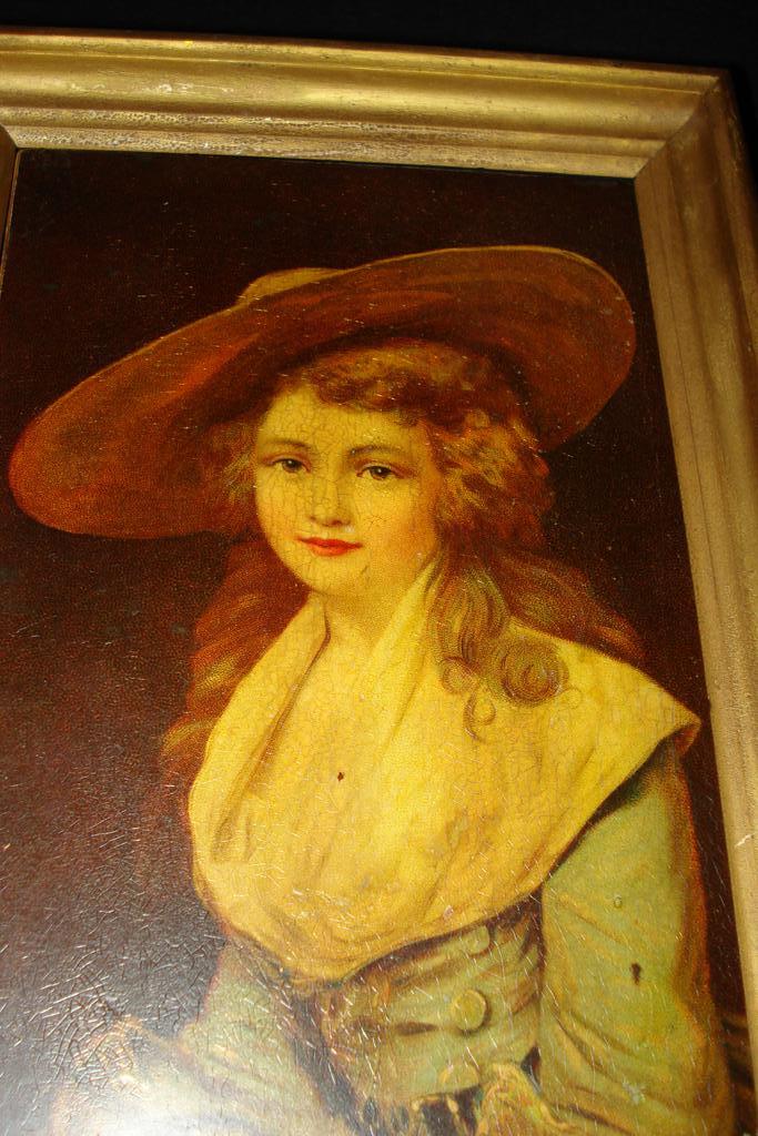 Large German Porcelain Plaque Duchess Of Devonshire 19th Large German Porcelain Plaque Duchess Of Devonshire 19th