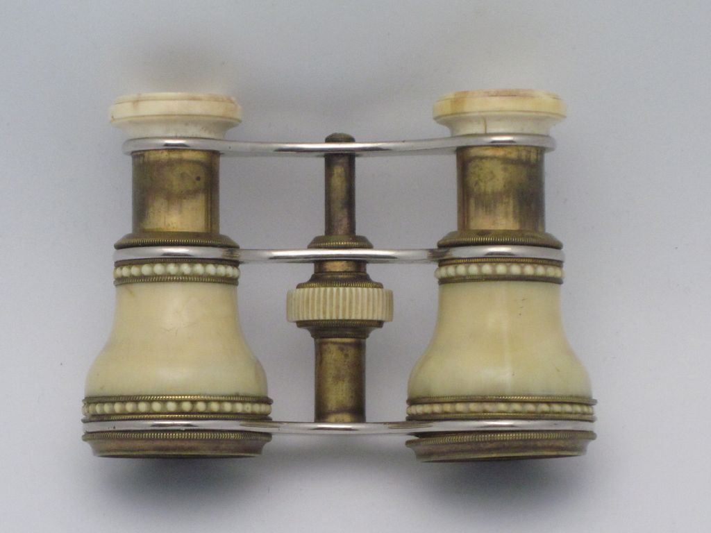SPECTACULAR Ivory Opera Glasses, French 19c SPECTACULAR Ivory Opera Glasses, French 19c