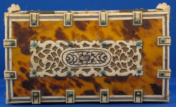 Tortoiseshell and Ivory Anglo Indian Box, Vizagapatam ca. 1860 Tortoiseshell and Ivory Anglo Indian Box, Vizagapatam ca. 1860