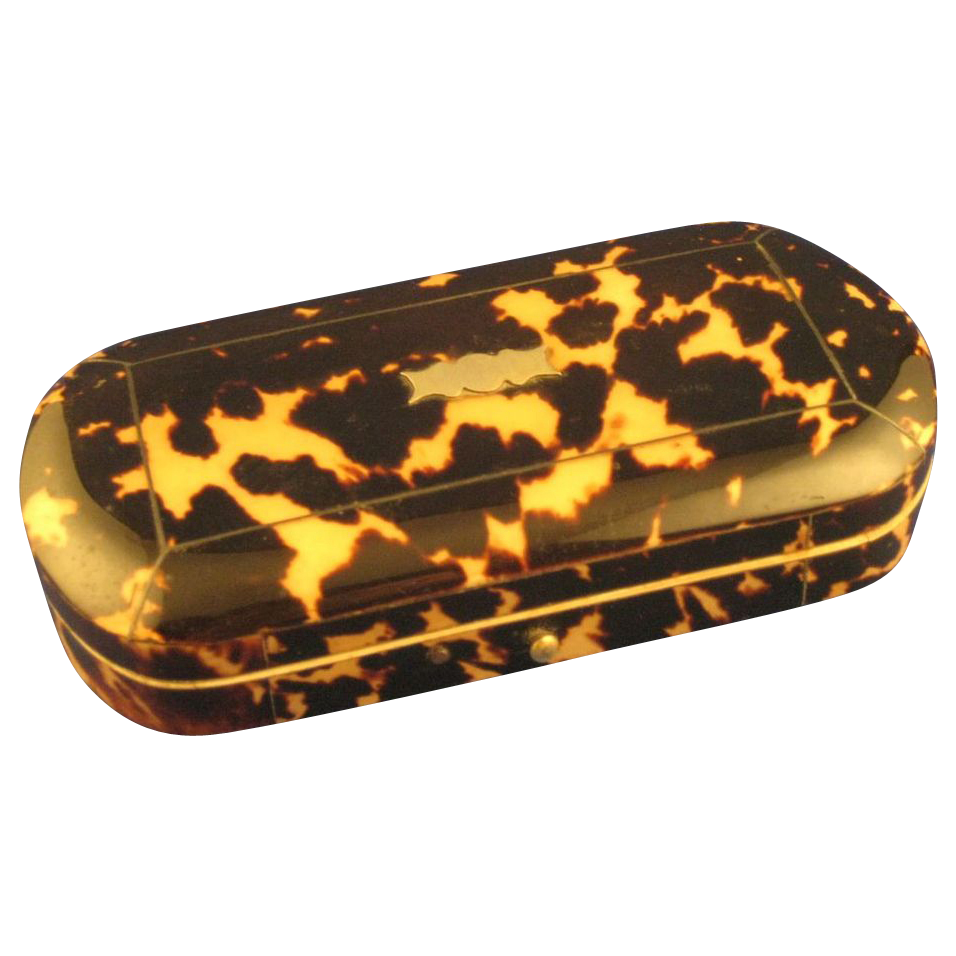 GORGEOUS Spotted Tortoiseshell, Ivory, Satin Box, Sewing Etui Casket GORGEOUS Spotted Tortoiseshell, Ivory, Satin Box, Sewing Etui Casket