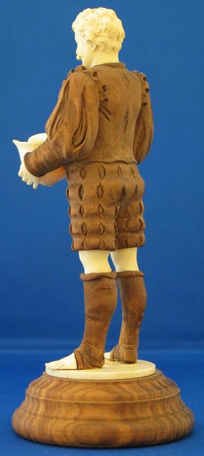Black Forest Carved Wood and Ivory Figure of a Soldier Black Forest Carved Wood and Ivory Figure of a Soldier
