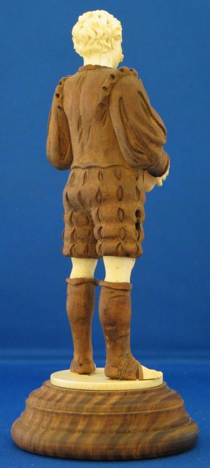 Black Forest Carved Wood and Ivory Figure of a Soldier Black Forest Carved Wood and Ivory Figure of a Soldier