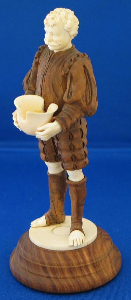 Black Forest Carved Wood and Ivory Figure of a Soldier Black Forest Carved Wood and Ivory Figure of a Soldier