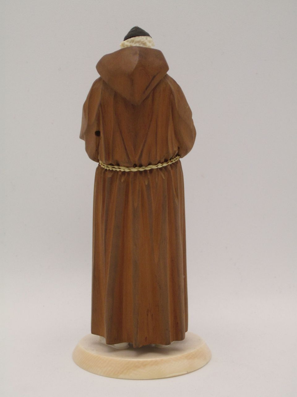 19c Black Forest Carved Ivory & Wood Figure of a Monk 19c Black Forest Carved Ivory & Wood Figure of a Monk