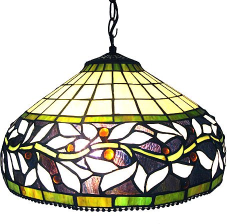 Ivy Design Tiffany Style Stained Glass Hanging Lamp Ivy Design Tiffany Style Stained Glass Hanging Lamp