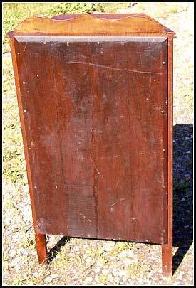 Miniature China Cabinet Oak Grain Painted Early 1900 Vintage Original Miniature China Cabinet Oak Grain Painted Early 1900 Vintage Original