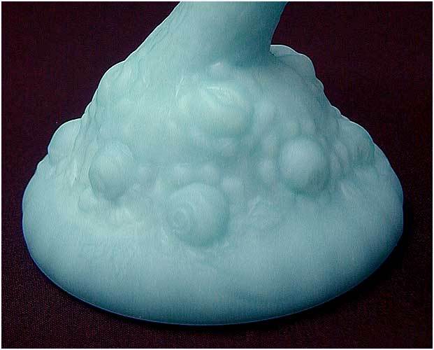 Fenton Art Glass Blue Satin Figural Owl Ring Tree Fenton Art Glass Blue Satin Figural Owl Ring Tree