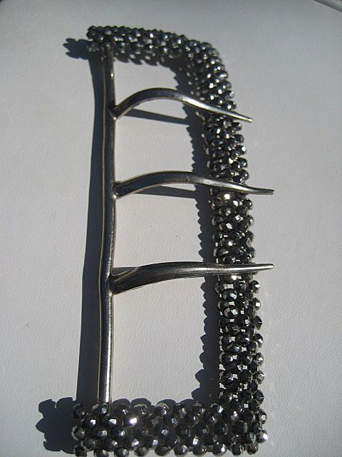 Antique Steel Cut Buckle ~ Victorian Period Antique Steel Cut Buckle ~ Victorian Period
