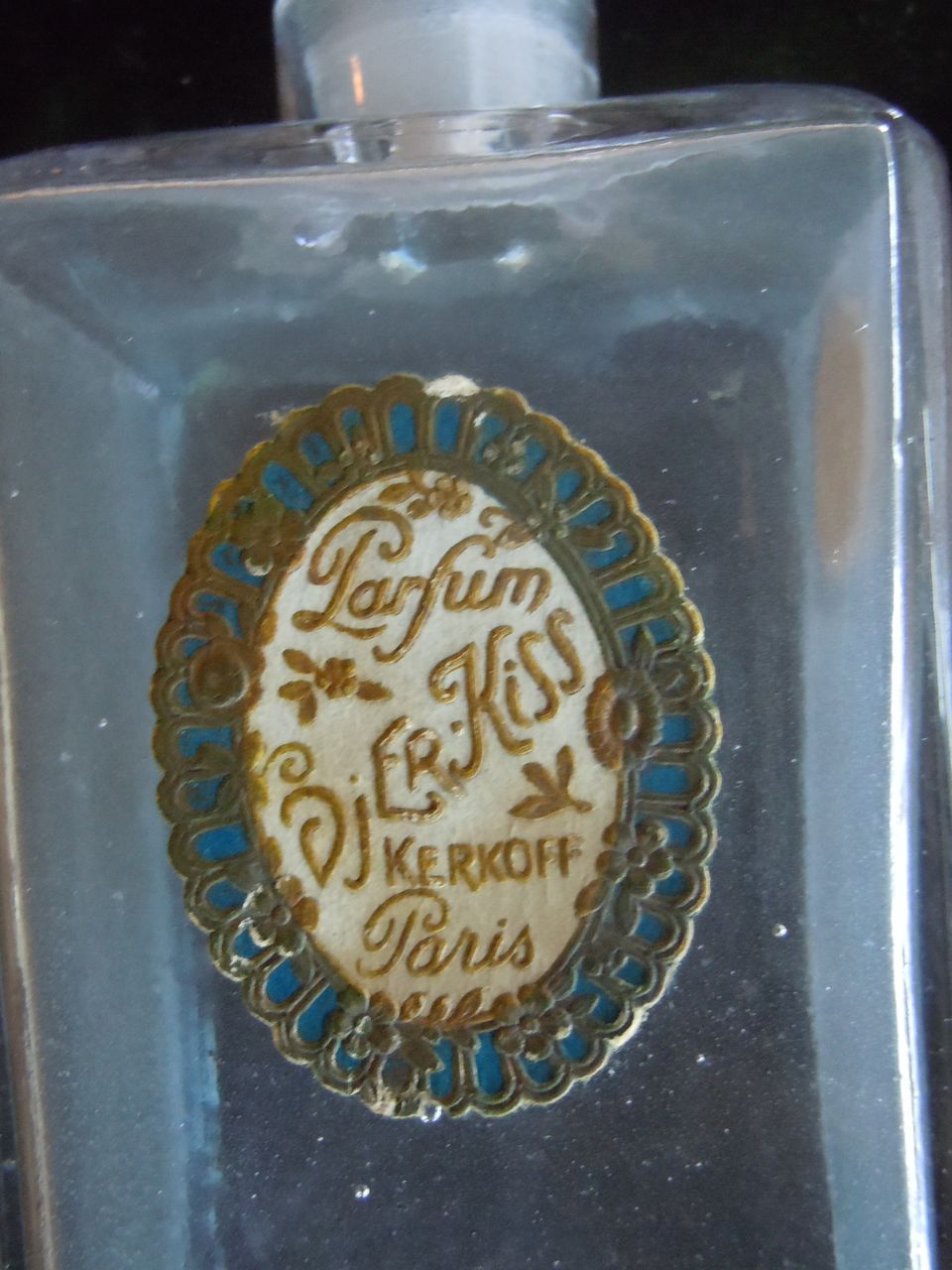 1908 Djer Kiss Kerkoff Parfum Bottle 1908 Djer Kiss Kerkoff Parfum Bottle