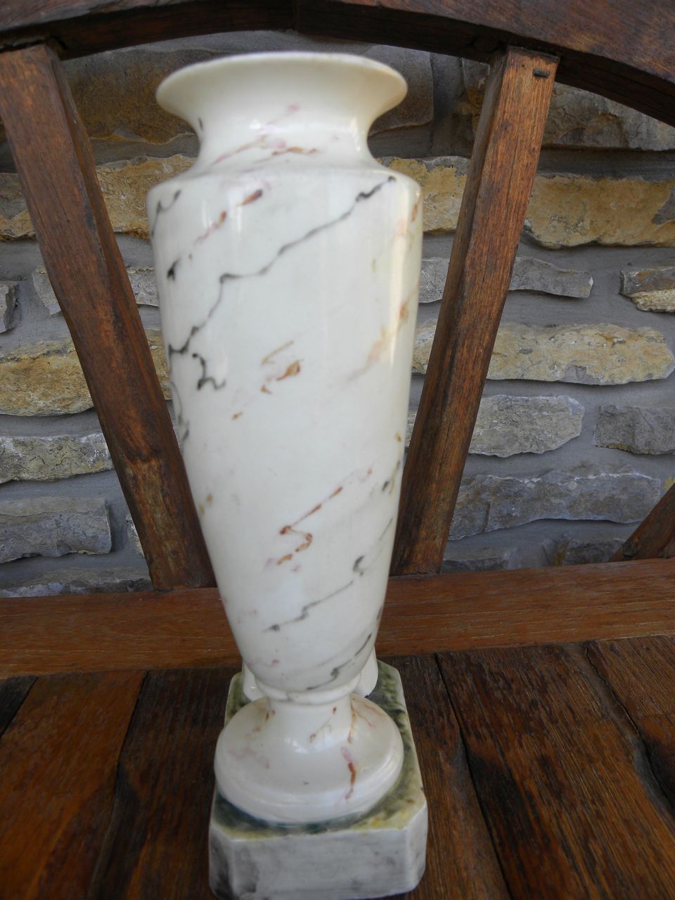 English Lady Figurine Urn Vase English Lady Figurine Urn Vase