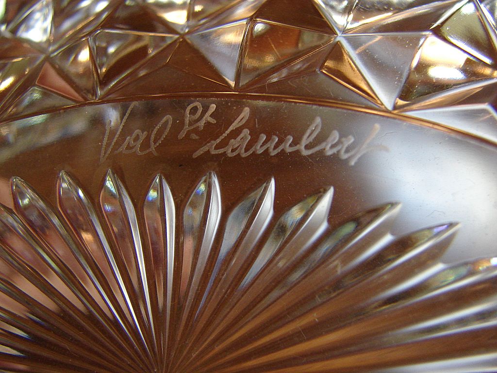 Val St Lambert Crystal Cut Bowl Dish Vintage French Crystal Val St Lambert Crystal Cut Bowl Dish Vintage French Crystal