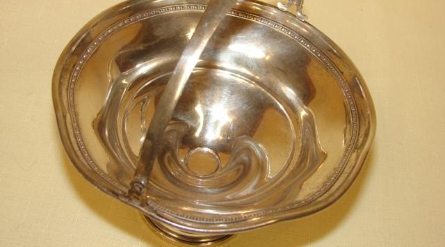 Elgin Sterling Silver Hollowware Basket Footed Heirloom E-Mid 20th Century Elgin Sterling Silver Hollowware Basket Footed Heirloom E-Mid 20th Century
