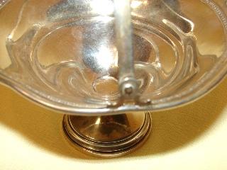 Elgin Sterling Silver Hollowware Basket Footed Heirloom E-Mid 20th Century Elgin Sterling Silver Hollowware Basket Footed Heirloom E-Mid 20th Century