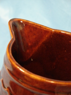 Hull Art Pottery Marcrest Stoneware Rockingham Brown Glaze Large Daisy Dot Pattern Hull Art Pottery Marcrest Stoneware Rockingham Brown Glaze Large Daisy Dot Pattern