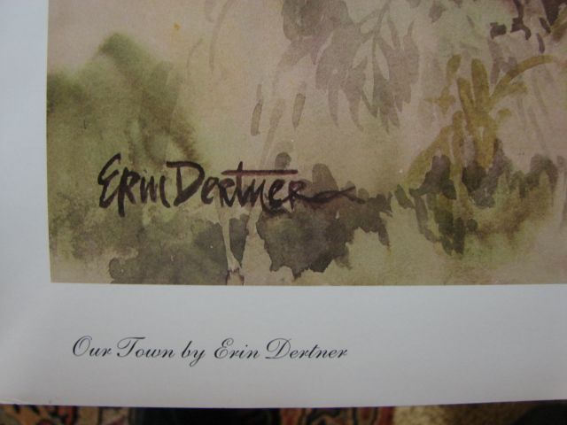 Erin Dertner Limited Edition Print "Our Town" Scarce! Erin Dertner Limited Edition Print "Our Town" Scarce!