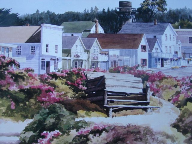 Erin Dertner Limited Edition Print "Our Town" Scarce! Erin Dertner Limited Edition Print "Our Town" Scarce!