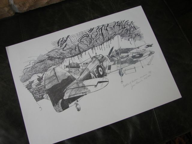 Battle of Britain Limited Edition Print John Thirsk WWII Aviation Art Vintage Battle of Britain Limited Edition Print John Thirsk WWII Aviation Art Vintage