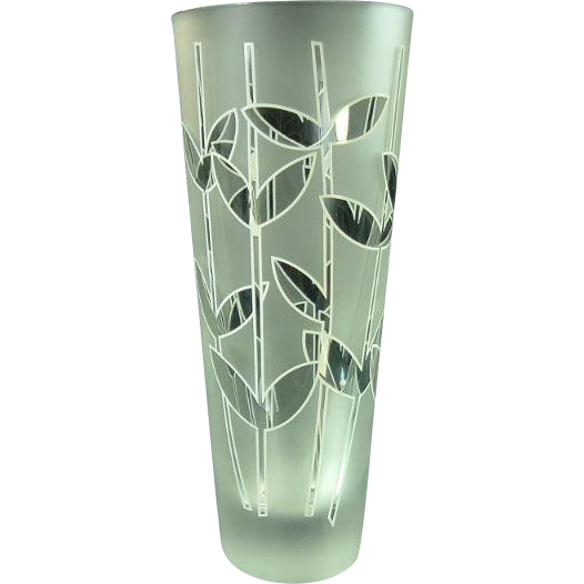 Rosenthal Egizia Art Glass Vase from antiquesonascot on Ruby Lane