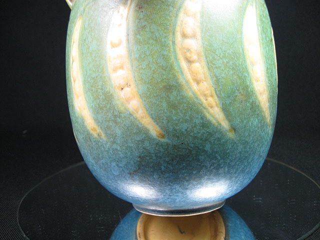 Roseville Pottery Falline ~Peas~ Double Handle Vase Roseville Pottery Falline ~Peas~ Double Handle Vase