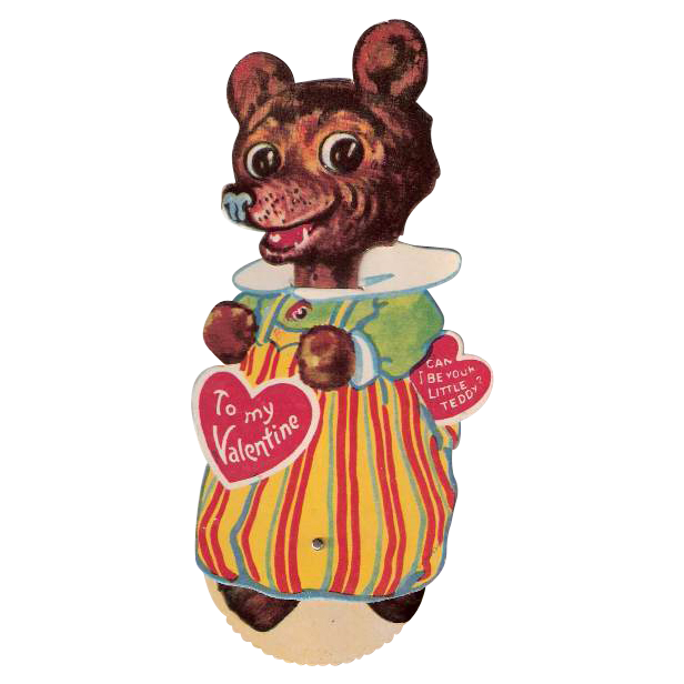 Mechanical Teddy Bear Walker Valentine Mechanical Teddy Bear Walker Valentine