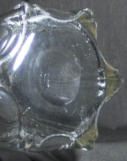 McKee Pillar Mold 12" Glass Vase Pressed Glass ca. 1900 McKee Pillar Mold 12" Glass Vase Pressed Glass ca. 1900