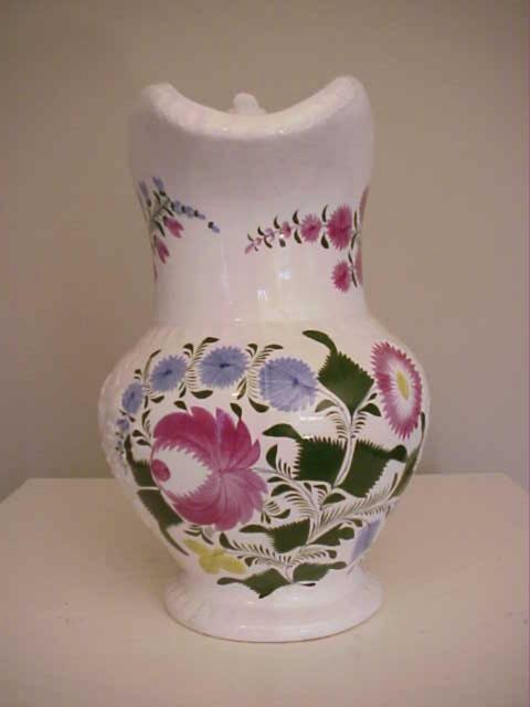 English Staffordshire Pitcher and Basin Set by Enoch Wood, c.1810 English Staffordshire Pitcher and Basin Set by Enoch Wood, c.1810
