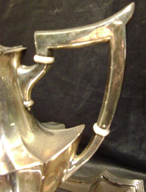 Gorham Sterling Coffee Set with Tray Plymouth Pattern Gorham Sterling Coffee Set with Tray Plymouth Pattern
