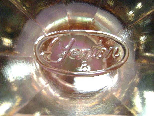 Fenton Pink Iridescent Footed Candy Jar Compote Fenton Pink Iridescent Footed Candy Jar Compote