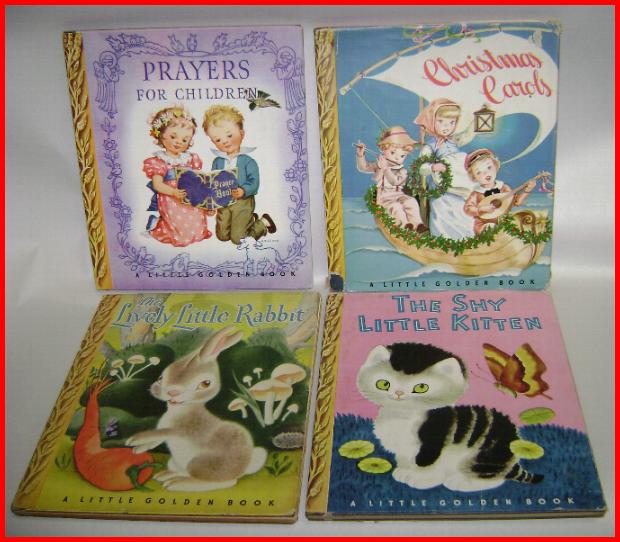 Little Golden Books ALL with Original DUST JACKETS Lot of 4 (Four) Little Golden Books ALL with Original DUST JACKETS Lot of 4 (Four)