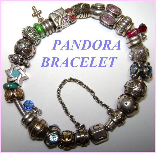 Authentic Pandora Bracelet 14K & Sterling Authentic Pandora Bracelet 14K & Sterling