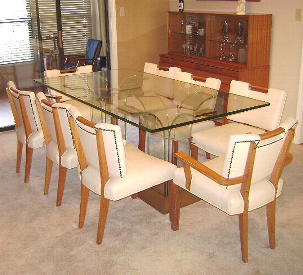 NOW ON SALE Paul Laszlo Mid Century Dining Set Table 8 Chairs Buffet & Console NOW ON SALE Paul Laszlo Mid Century Dining Set Table 8 Chairs Buffet & Console