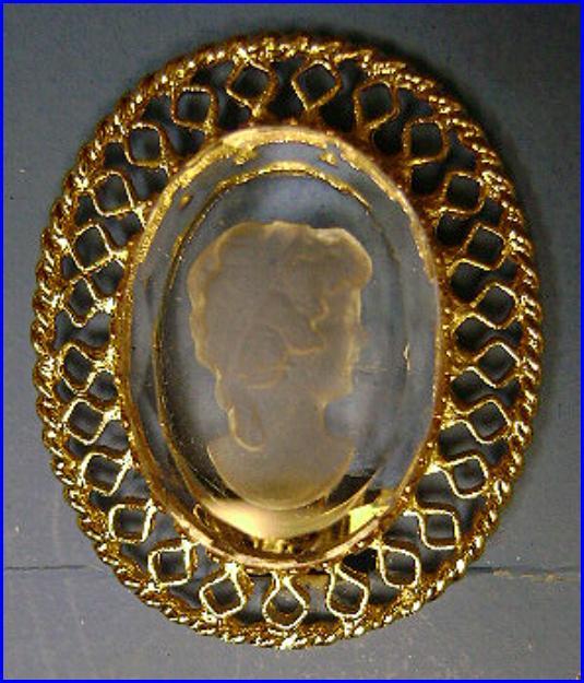 Vintage Whiting Davis Cameo Intaglio Earrings NOS Mint On Card Vintage Whiting Davis Cameo Intaglio Earrings NOS Mint On Card