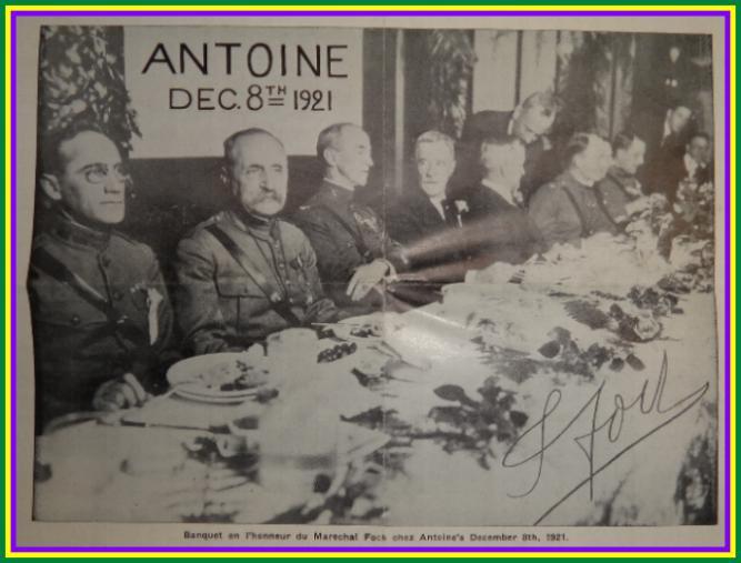1921 Antoines Menu Roy Alciatore New Orleans Louisiana 1921 Antoines Menu Roy Alciatore New Orleans Louisiana