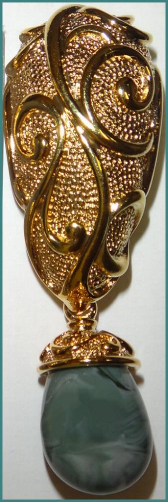 Avon Jose Maria Barrera Venetian Mist Earrings & Brooch / Pendant with Box Avon Jose Maria Barrera Venetian Mist Earrings & Brooch / Pendant with Box